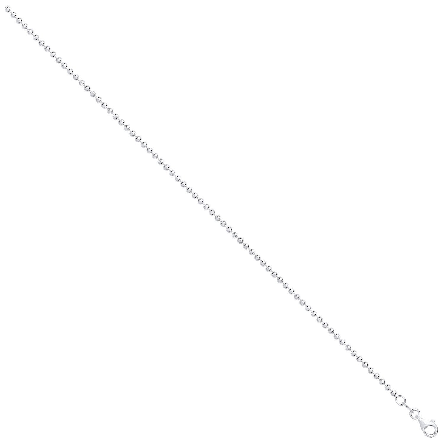 Silver 2mm Ball Bead Chain - Fine Necklace - Certified Authentic - Swiss Made - UK Stock – Luxury Jewellery by Imperia